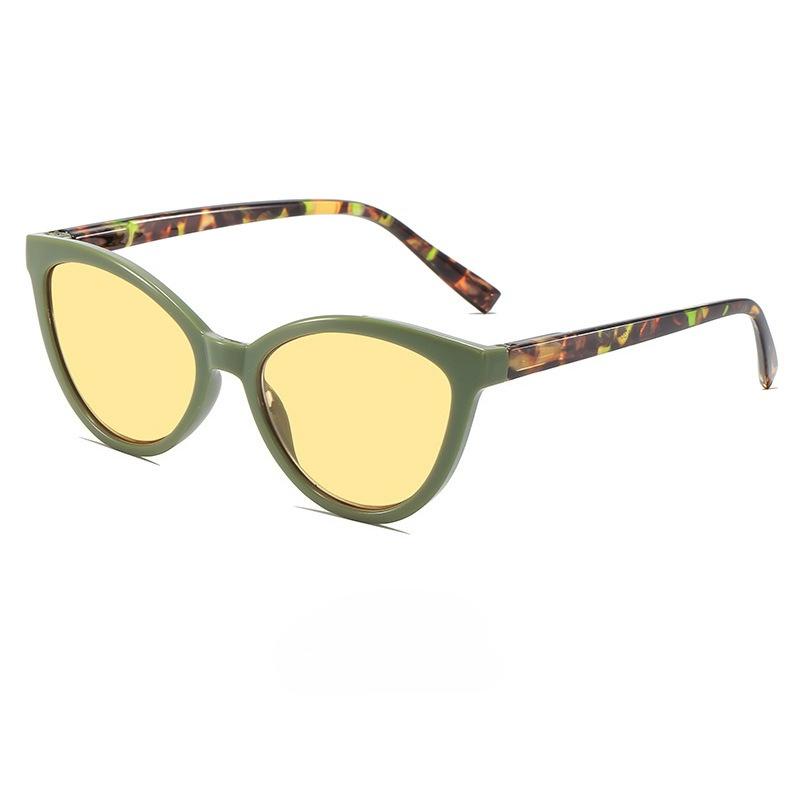 Cat Eye Brightening Night Vision Reading Glasses Lady's Fashion Anti Blue Light and UV Protection Far Sight Eyeglasses Diopter
