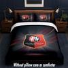 Stade Rennais FC Design Bed Bedding Set 1 Duvet Cover + 2 Pillowcases Soft Breathable Household Bed Linens
