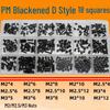 Black Round Head Phillips Screw Nut Set - PM Pan Head Machine Screws for Electronics & Computer Repair