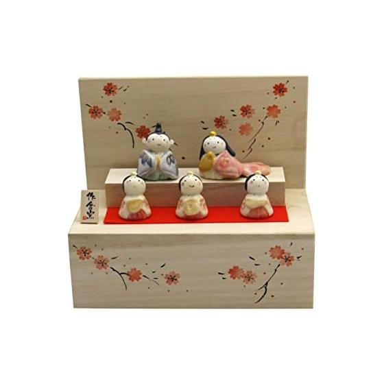 Craftsman House Hina Doll Five Hina Hina Деревянная коробка Украшение