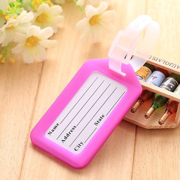 

Бирки для багажа Vogue Пластиковый держатель для адреса Кожаный чемодан ID-карта Именная этикетка Карточка для чемодана Дорожные аксессуары