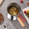 Oil Fryers Pot With Detachable Basket Stainless Steel Deep Fryers Frying Baking Pastry Tools Kitchen Cookware Easy to Use