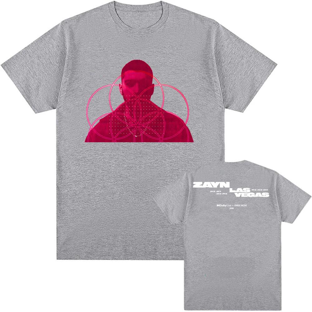 

Zayn Malik Las Vegas Tour 2026 T-shirt Short Sleeve Cotton Casual Tshirts Unisex Streetwear Graphic Print T Shirt S