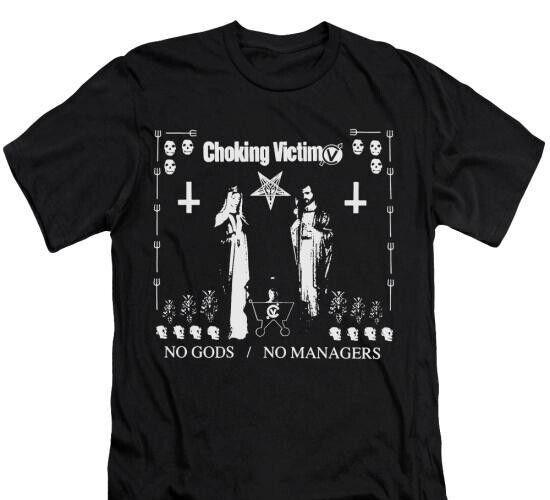 Choking victim No Gods Black Unisex T-shirt S-5XL Q3321 S
