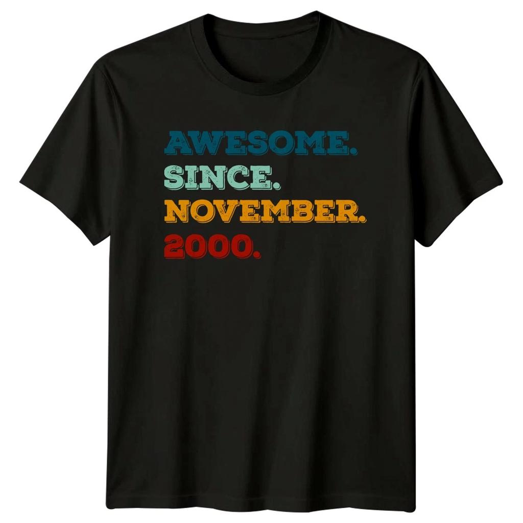 Awesome Since November 2000 T-Shirt November Birthday 26th Birthday