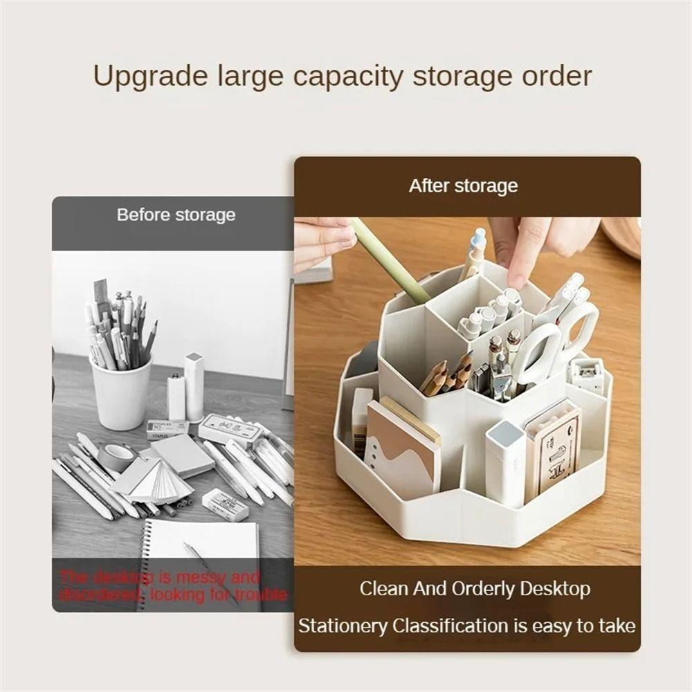 Large Capacity Desktop Pen Holder Multi-Functional Stationery Organizer  School Office
