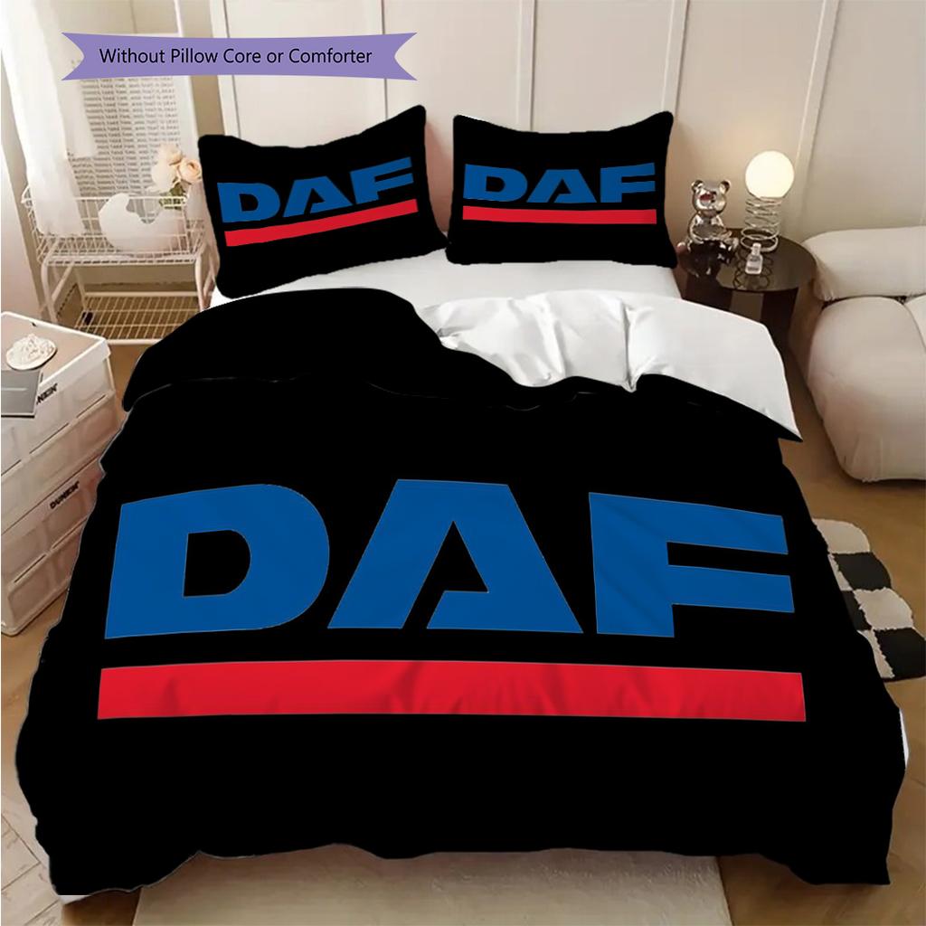 Precision Bedding (1 * Duvet Cover + 2 * Pillowcase, Without Core) 2D Flat Christmas Birthday Gift Duvet Cover and Pillowcase Soft and Comfortable