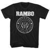 First Blood Rambo 1982 Seal 100% Cotton T-shirt Mens Tees Top