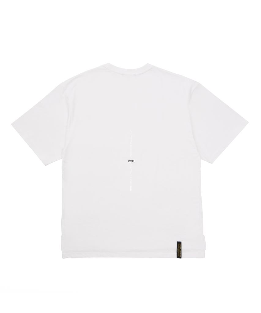 STIGMA Serif Oversized Short Sleeves T-Shirts White