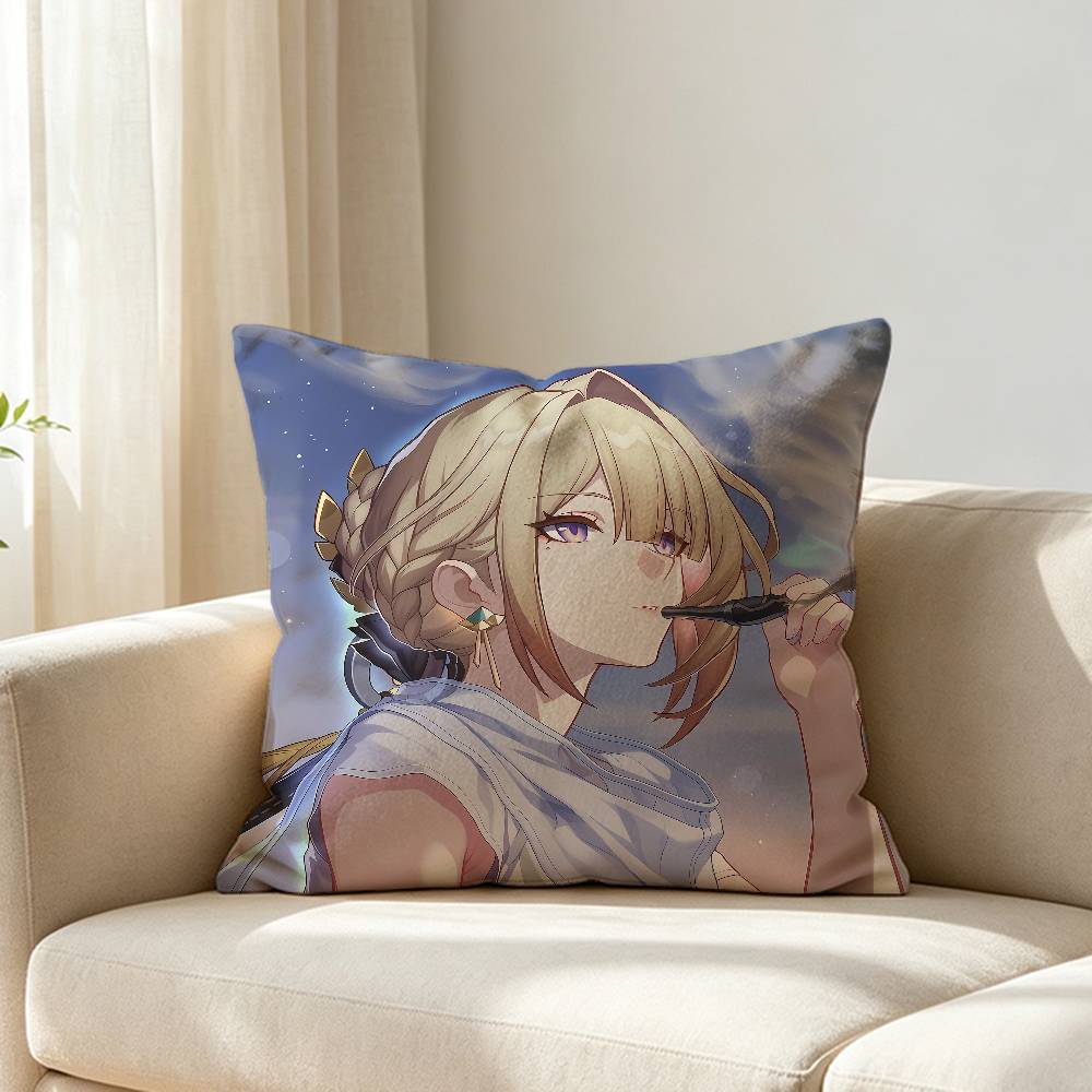 Zenless Zzz Eevelyn Custom Double Sided Print Square Pillow Cushion Cover