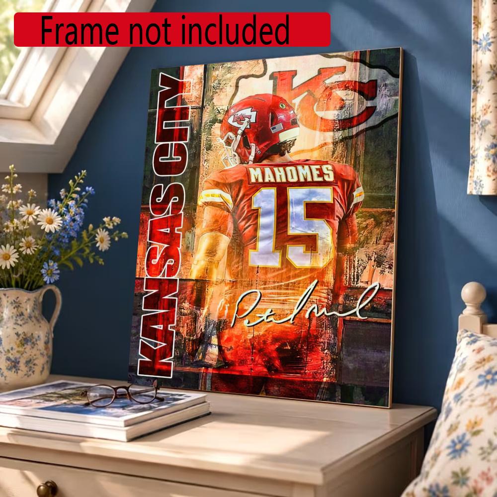 Patrick Mahomes 5D Diy Diamond Paintings Mosaic Wall Round Diamond Art Painting Kits Embroidery Crystal Accessories Frameless