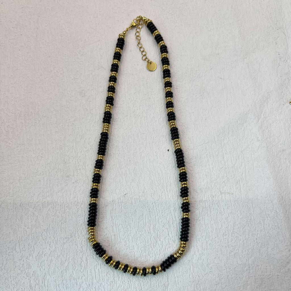 Colorful Semi-Precious Stone Beaded Necklace - Handmade Vintage Clavicle Chain with Optional Multi-Color Design