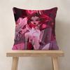 Anime Hhazbin Hhotel Angel  Pillow Covers Cartoon Sofa Decorative Home Doublesided Printing Short Plush Cute Cushion Cover