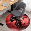 1pc Football Player Pattern Office Round Rugs, Under Chair Round Rugs for Living Room, Bedroom, Bathroom Decoration Carpet 091883