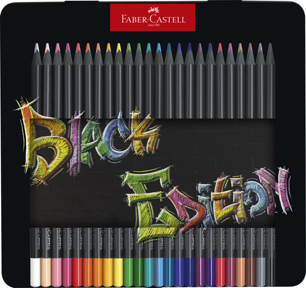 

Faber-Castell Color Pencils Black Edition, 12 cans, 24 cans