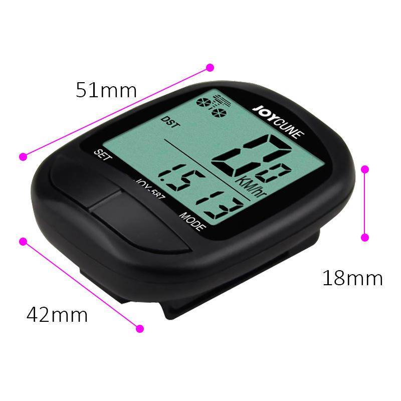 Fahrradcomputer Fahrrad Wasserdicht Kabelgebunden Tacho Und Kilometerzähler Stoppuhr Cycle Bike Computer Mit LED-Anzeige Für Radrennen