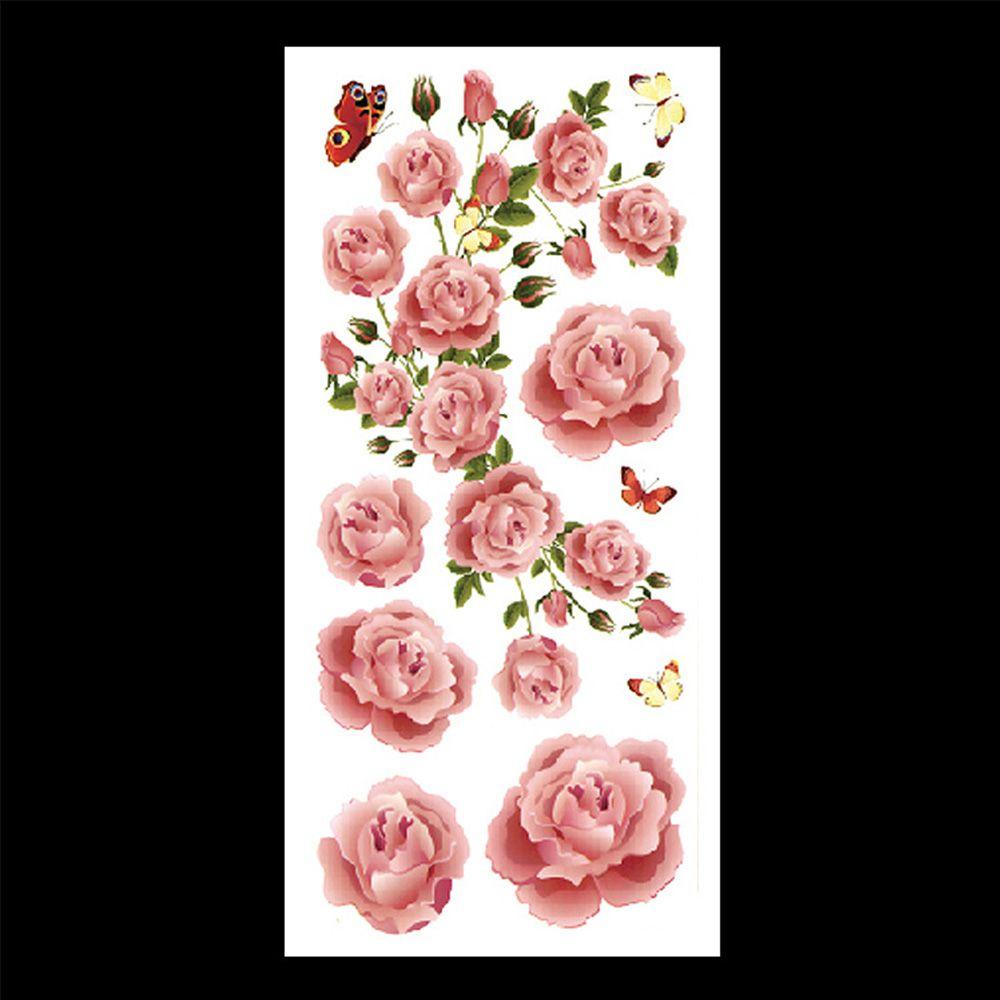 

Transfer Makeup Waterproof Flowers Sexy Temporary Tattoo Stickers Body Art Arm Leg Art Fake Tattoos TBX-9037