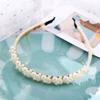 Modyle Fashion Full Pearl Hairbands Elastic Flower Women Hair Hoop Bands Headband Bezel Girls Hair Accessories Headdress