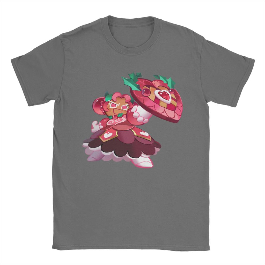 Cookies Run Kingdom TShirt Unisex Hollyberry Cookie Casual Cotton Tee Shirt Crew Neck Short Sleeve T Shirt Summer Clothing