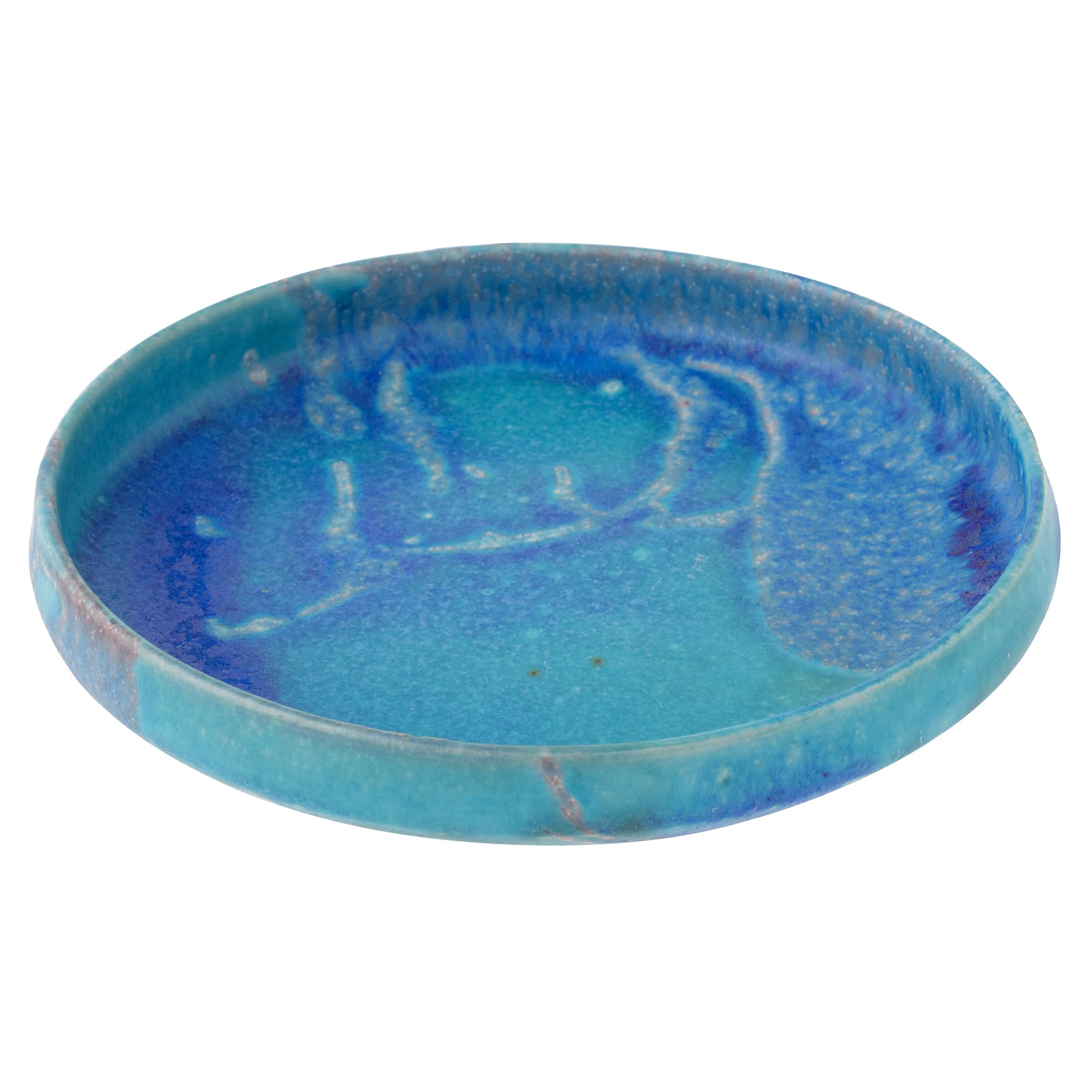 

Marui Seito Shigaraki Ware Hechimon Bowl/Plate, Diameter 20cm, Dewgrass Blue, MR-3-4241