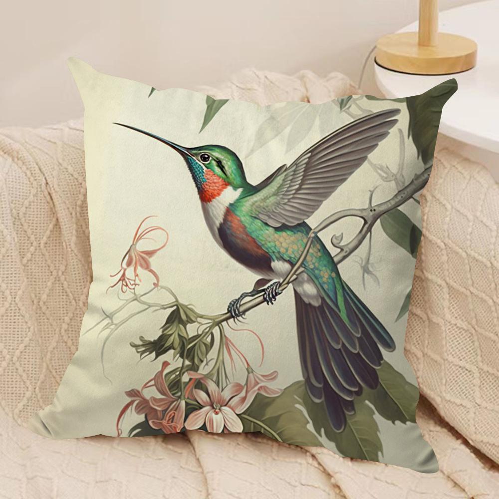 

Винтажная цветочная наволочка Мягкий плюш Двусторонняя печать Наволочка для диванной подушки Уютная Всесезонная Прочная Декор Подарок 30x30cm