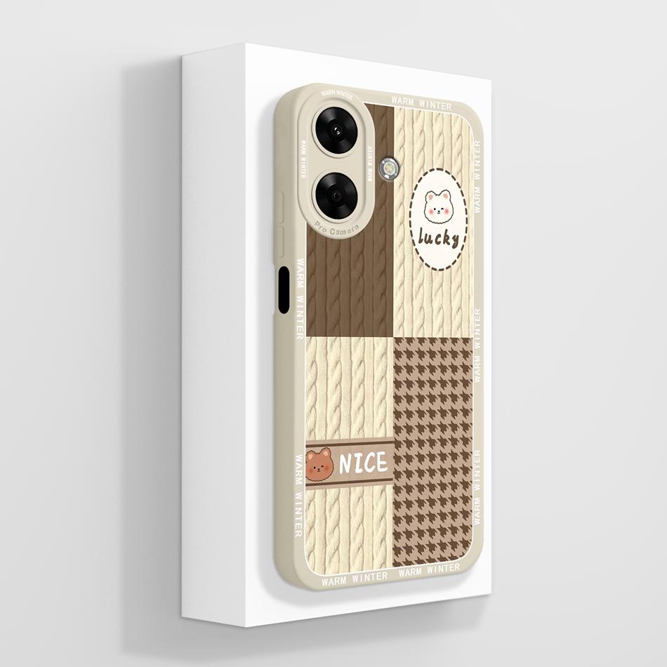 

Case For Realme Note 60 Fashion Back Cover Upgrade Soft Smooth Liquid Silicone Anti Drop Protective Phone Housing Funda Coque Realme Note 60