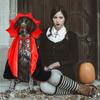 Holiday Pet Vampires Cloak Halloween Pet Costume With Adjustable Neck Tie For Small To Large Dog Festival Dressingup Capes