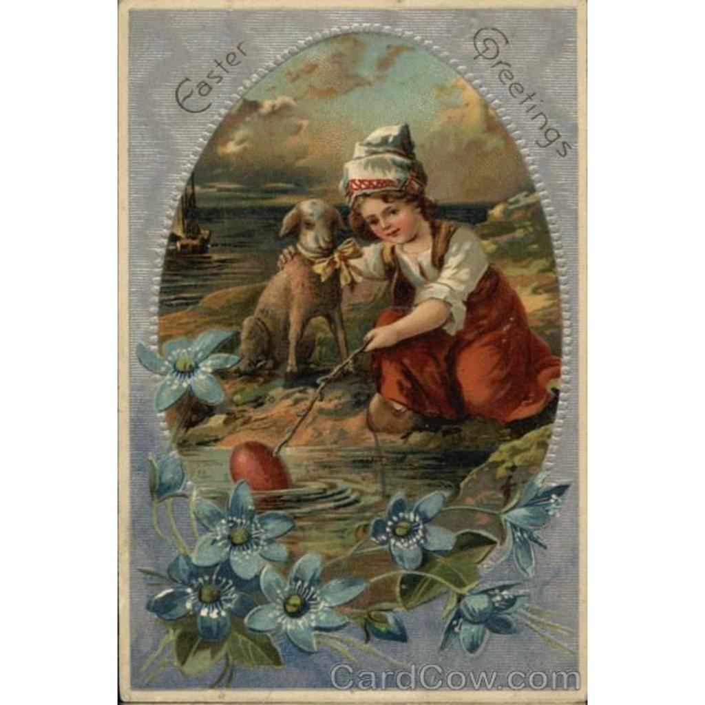 Retro Metal Wall Sign, Easter Bunny with Eggs, Vintage Tin Plate Home Decor