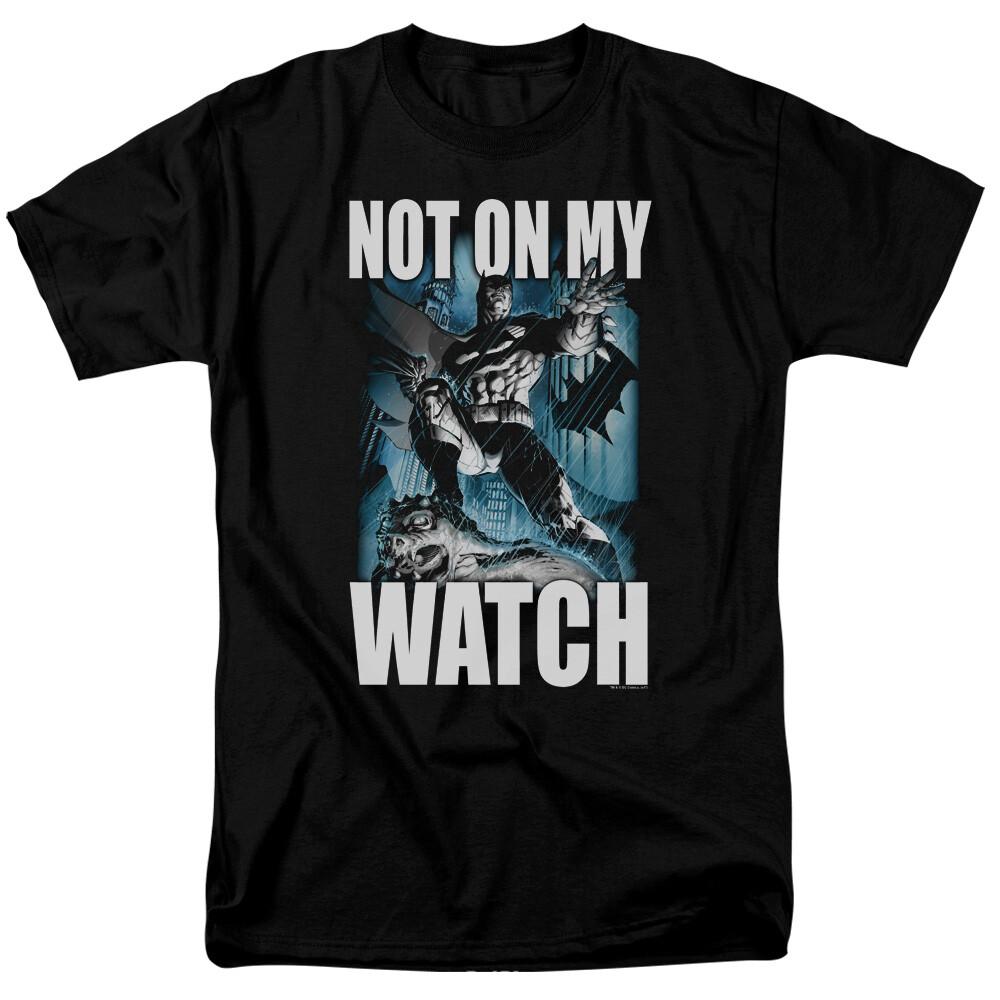

Batman Not On My Watch T Shirt Licensed Comic Book Tee Black M