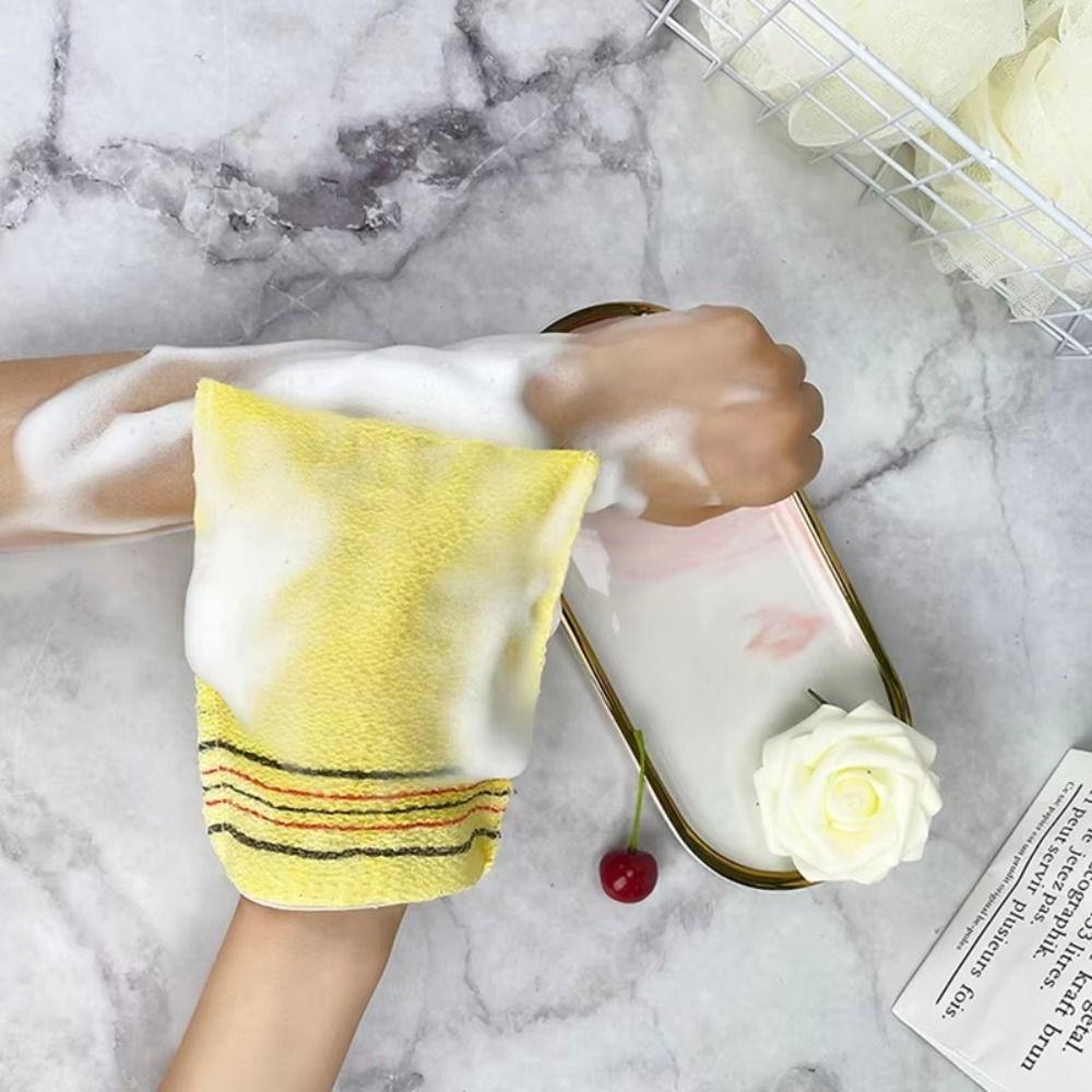 1/5Pcs Shower Bath Scrub Glove Exfoliating Body Scrub Shower Towel Washcloth Portable For Adults Coarse Grain Brush