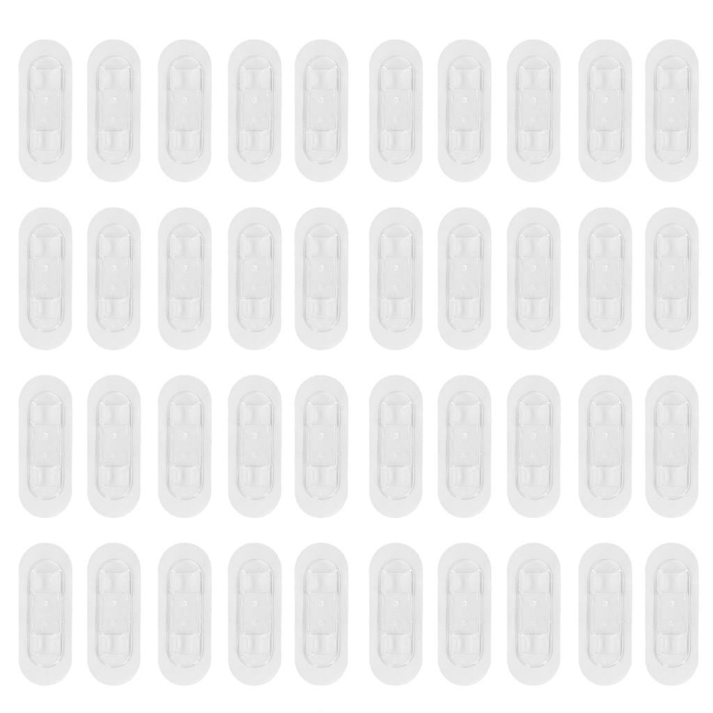 40Pcs Adhesive Cable Clips Punch Adhesive Wire Holders Cord Clips for Home Car Desk