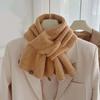 Thickened Solid Color Scarf Thermal Tippet Korean Style Neckwarmer  Office Workers