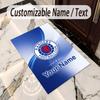 Crystal Velvet Rug Rangers FC Print Custom Name Text Floor Mat Home Decor