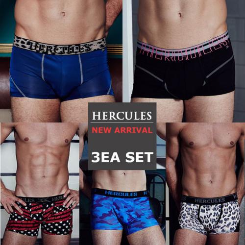 

[Hercules Underwear] Simple Solid Comfort and Individuality 3-Pack Series 3 [Shipped from Korea] 100% Authentic HA2DR303M+HA2DR305M+HA2DR309M 100