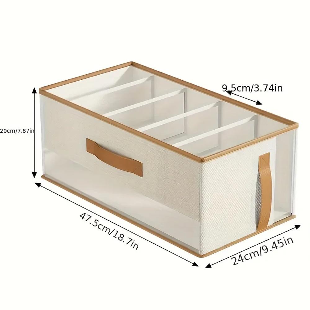 

5 Grids Handbag Storage Box Closet Handbag Organizer Wardrobe Clothes Thickened Pants Sweatshirt Storage Box Handbag Dust Cover