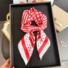 European American 70cm Small Square Imitation Silk Scarf - Printed Versatile Headscarf/Neck Protector