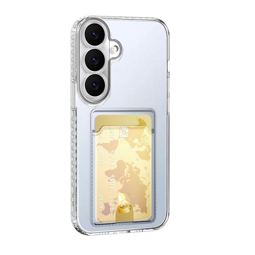 Portable Card Slot Case for Samsung Galaxy S26 Ultra S25 FE S22 S23 S24 Plus S 26 Shockproof Clear TPU Funda Coque