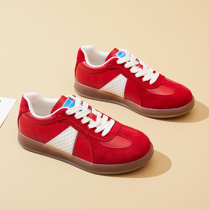 Casual Sports Flat Board Shoes, Women's Casual Shoes, Retro and Versatile De Xun Shoes