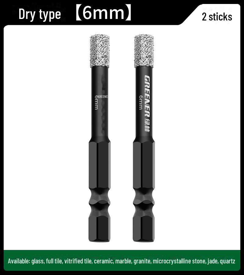 

Зеленое сверло по плитке для стекла, мрамора и керамики