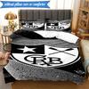 3PCS Shield With Star Emblem Printed Soft Bedding Set,Including 1pc Duvet Cover And 2pcs Pillowcases Perfect for Bedroom, Dormitory, Fan Gift