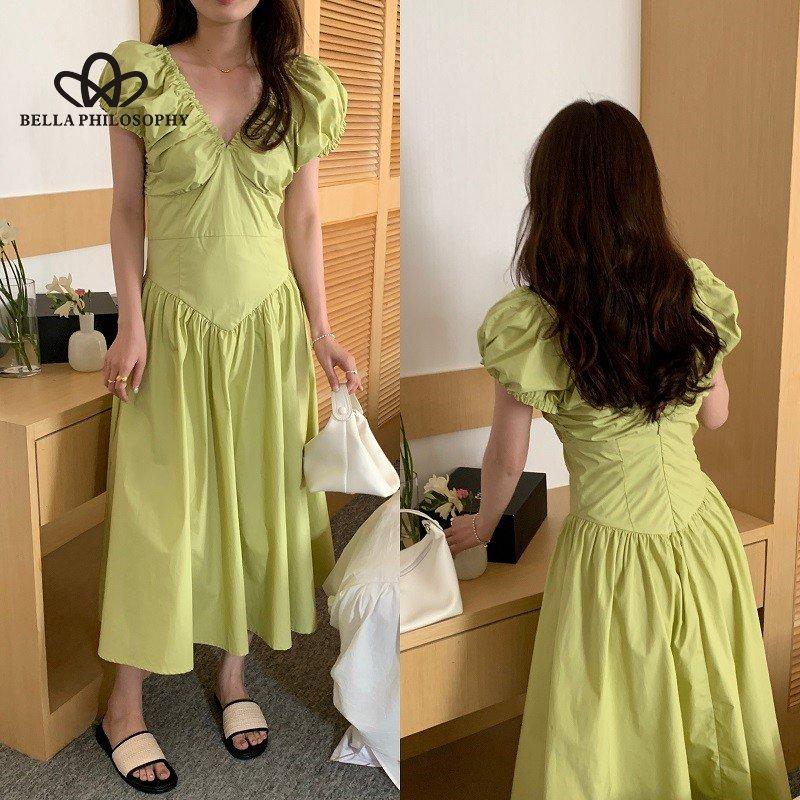 Francouzské retro Hepburn elegantní plisovaný výstřih bez rukávů Středně dlouhé šaty úzkého střihu Dámská móda Elegantní společenské dlouhé šaty