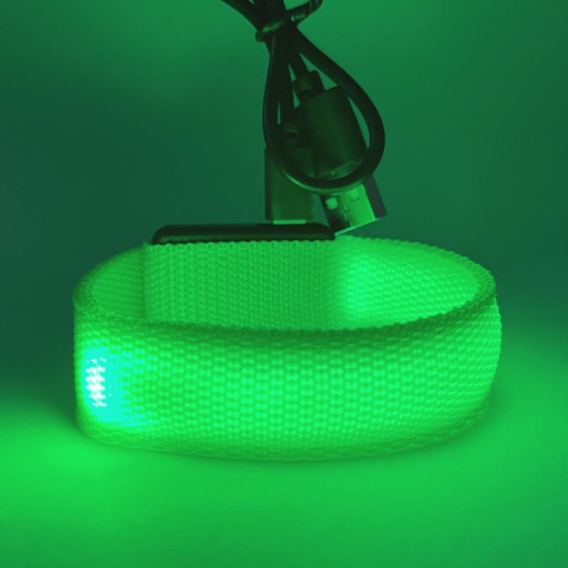 Luminous LED Sports Wristband: Glowing Bracelet for Night Running, Parties, Concerts