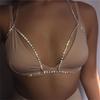 Accessories Beach Diamond Chain Breast Chain Super Flash Sexy Rhinestone Neck Body Chain Bikini European And American Style Chest Jewelry Chain