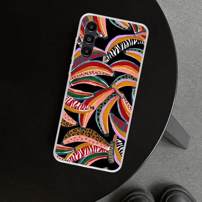 African Style Fabric Pattern Phone Case Cover for Samsung Galaxy A17 A16 A26 A36 A56 A57 A37 A15 A25 A35 A55 A14 A24 A34 A54 A13
