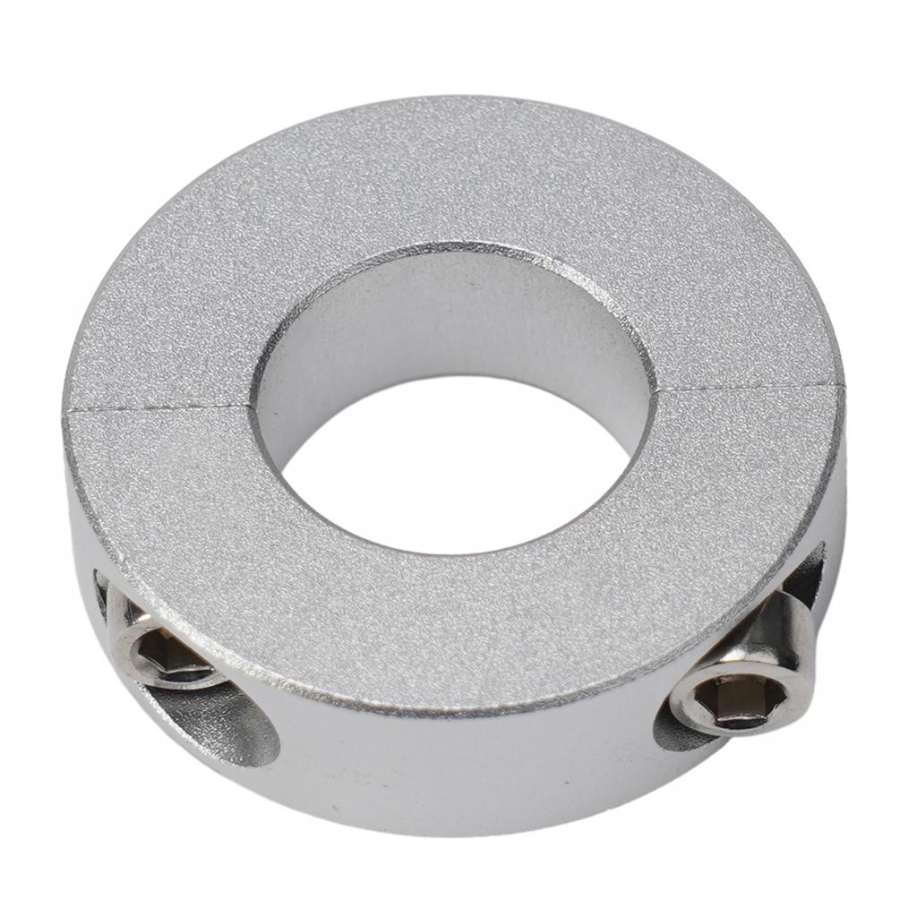 Pierścienie stałe, zacisk ze stopu aluminium, kołnierz podwójny dzielony