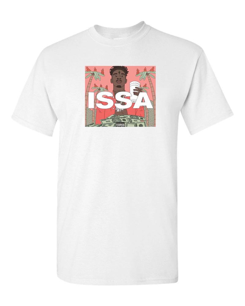 Issa 21 Savage Rap Amber Custom Mens T-Shirt Tee S-3XL New-White Unisex T-Shirt XL
