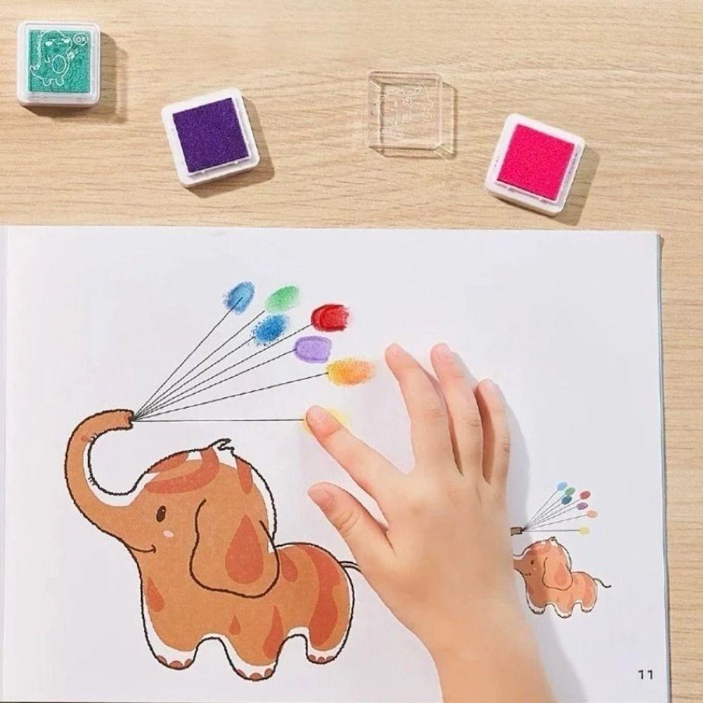 Creative Finger Art Drawing Book Cartoon Animal Graffiti Drawing Toys Art Designer