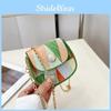 Fashionable Color Block Shoulder Bag 2023 New Trend Street Style Chain Simple Crossbody