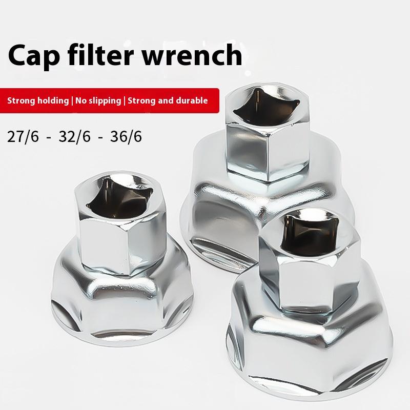27/32/36Mm Socket Wrench Auto Car Oil Filter Wrench Socket Remover Tool Suitable For Most Car Models Oil Filter Caps