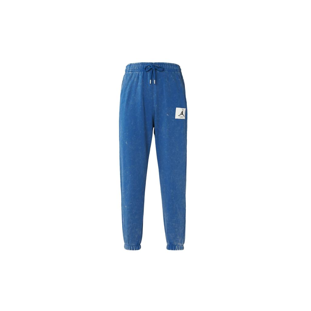 Jordan Essential Statement Wash Fleece Pants Men Bottoms Solid-Blue DR3090-485